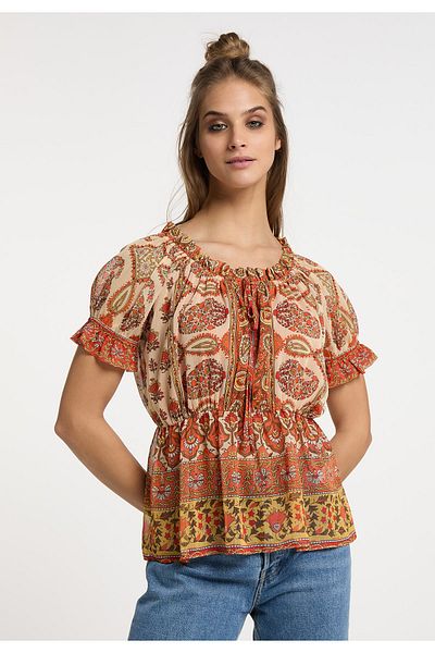 USHA FESTIVAL Blusenshirt mit Rüschenärmeln