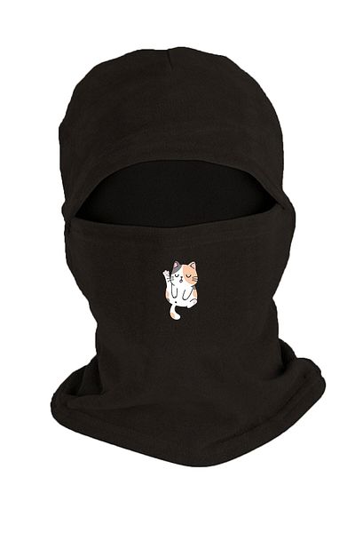 herotasarım Set de mască de zăpadă și mănuși lungi din lână - Cat Bll3544