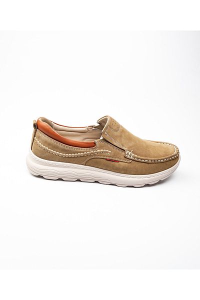 Voyager 6501 Loafer Sand Nubuck Δερμάτινα Casual Ανδρικά Παπούτσια