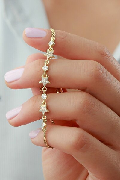 Silvano Jewelry 925 Ayar Gümüş Yıldızlı Bileklik