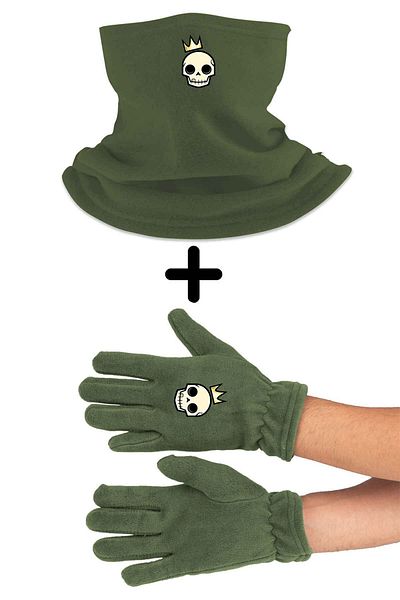herotasarım King Dry Long Gloves Set - Head Neck Collar, Bll3680