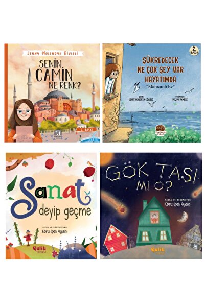 Çelik Yayınevi Çocuklar Için Öykü Seti Senin Camin Ne Renk-manzaralı Ev-sanat Deyip Geçme-göktaşı Mı O? 4'lü Set