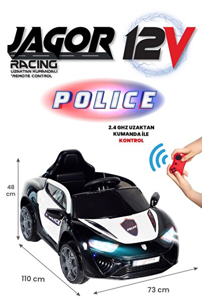 ujtoys Polıce Jagor Akülü Araba 12v