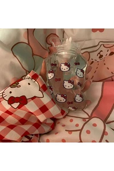 Sukugift كيس ماء ساخن حجم صغير من كيتي
