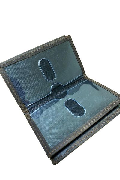 Karalı Deri Кожен калъф за карти с две части, антично кафяв, K58910