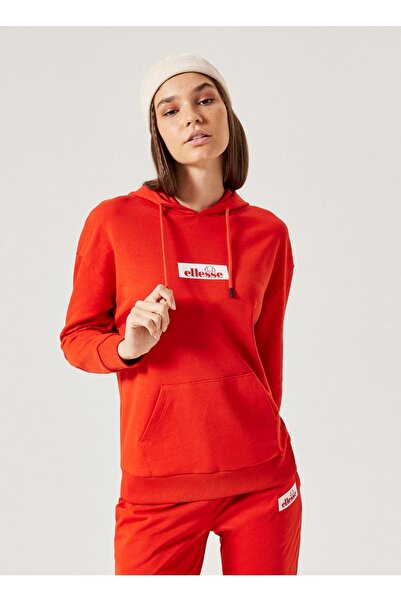 Ellesse Red Women's Hooded Sweatshirt F009-rd