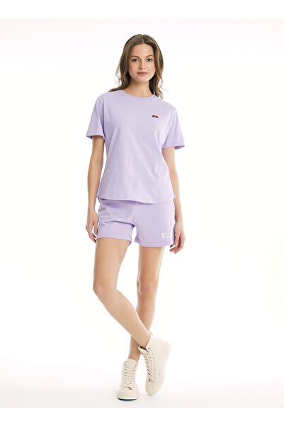 Ellesse Tricou de damă cu decolteu rotund liliac Ef015-lc Tricou de damă