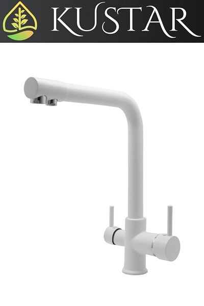 KUSTAR White 3 Way Purified Kitchen Sink Faucet