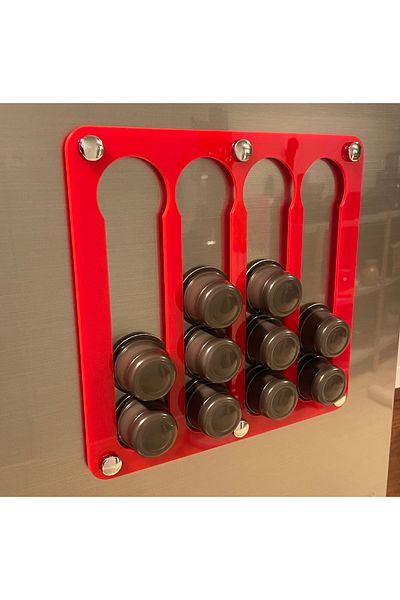 TREND Tchibo Red Capsule Coffee Stand - Compatible (16 Capacity) With MAGNET