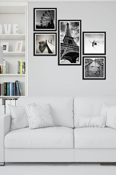 NT Handmade Parçalı Çerçeve Görünümlü Mdf Tablo - Salon Oturma Yatak Odası Of...