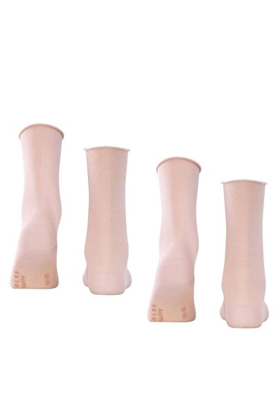 FALKE Damen Socken, 2er Pack - Happy, Kurzsocken, Rollbündchen