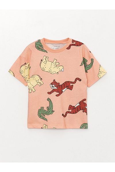 LC Waikiki Crew Neck Short Sleeve Baby Boy T-Shirt and Shorts Set of 2