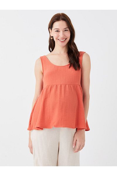 LC Waikiki Umstandsbluse mit U-Ausschnitt und geraden Trägern