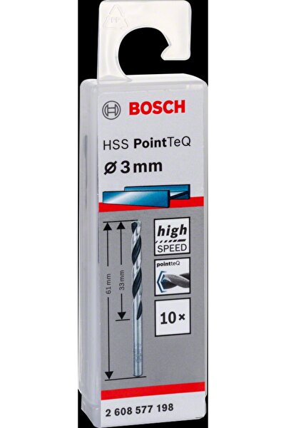 Bosch - Hss-pointeq Metal Matkap Ucu 3,0 Mm 10'lu