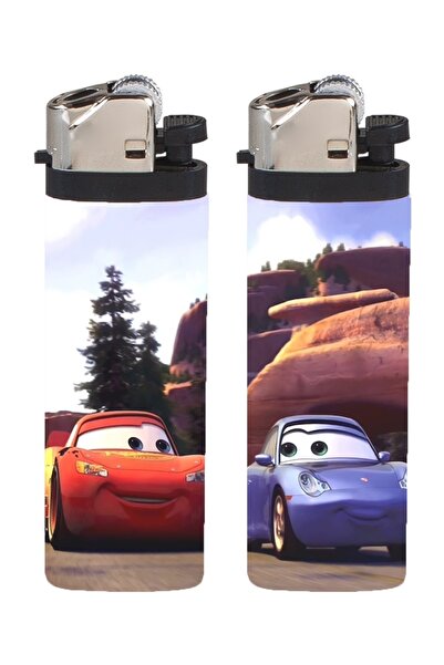 Namgo 2'li Sally Mcqueen - Full Bakılı Gazlı Çakmak