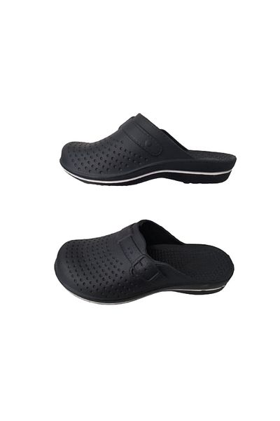 GEZER Papuci de baie unisex cu dungi albastru-alb-marin pentru balcon Gzrr215-20
