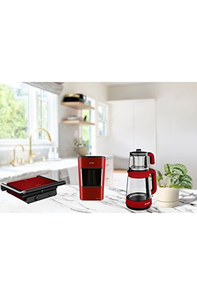Arçelik Kırmızı Resital Küçük Ev Aleti Seti(6046/3300/6964)