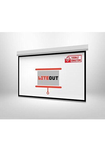 LiteOut 240x200cm Motorlu Kumandalı Projeksiyon Perdesi