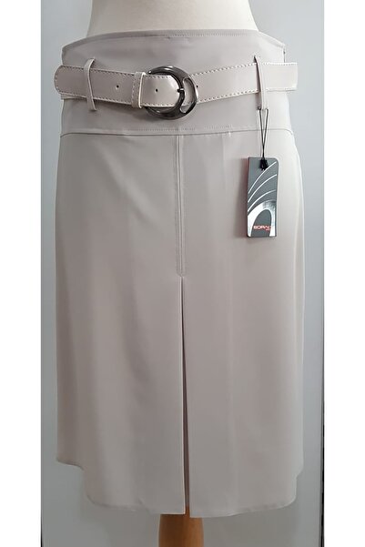 SORALLİNE Жіноча спідниця довжиною 65 см, з підкладкою, сезонна, 722, колір каменю