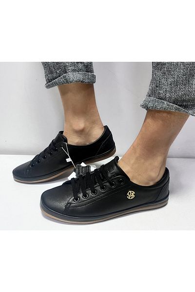 U.S. Polo Assn. U.S. Polo Assn. Pantofi Jojo clasici cu șireturi din piele naturală neagră de damă