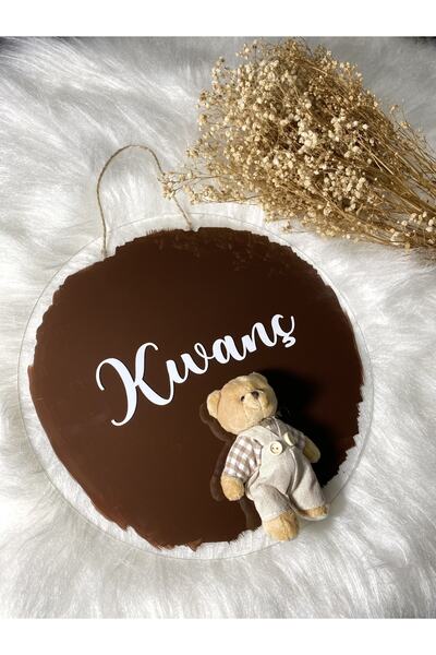 Babyorkids Isme Özel Bebek Kapı Süsü Hastane Kapı Süsü Oda Kapı Süsü Pleksi M...
