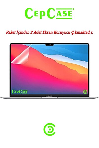 CEPCASE Macbook Air 13.3' 2021 A2337 A2179 A1932 Ekran Koruyucu 2 Adet Ultra ...