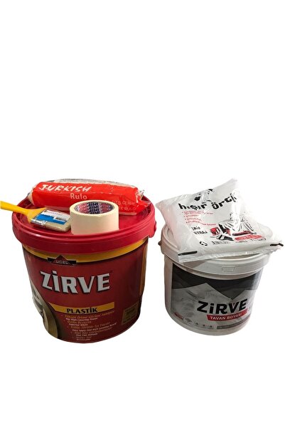 Zirve Iç Cephe 20 Kg Duvar Boyası+10kg Tavan Boyası Ve Boyacı Seti