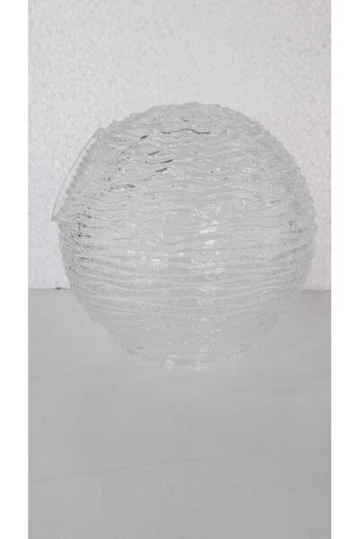 Genel Markalar Şeffaf buzlu avize kolu, yandan delikli, E27 uyumlu, şık ve za...