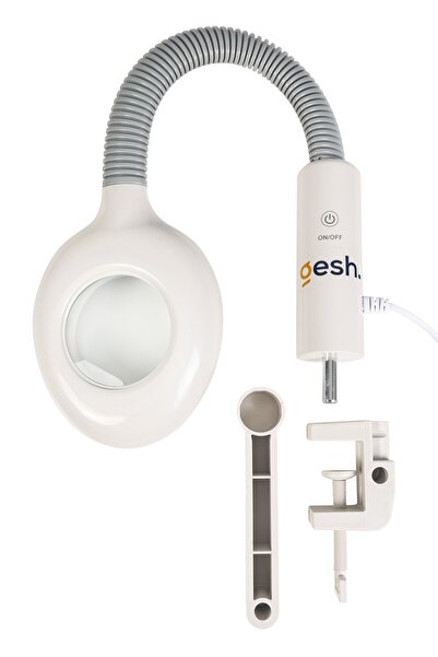 Gesh 5x Yakınlaştırıcı Büyüteçli Işık Ayarlanabilir Takma Aparatlı Loop Led I...