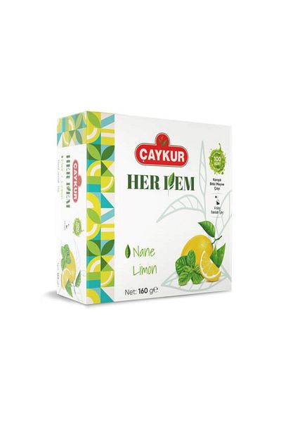 Çaykur Herdem Mint Lemon Tea Filtered Bag 16 Gr * 100 Pieces