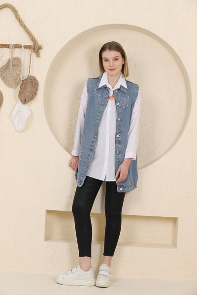 İKLİM LİFE Stoned Denim Vest