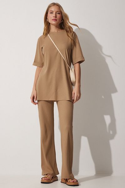Happiness İstanbul Two-Piece Set - Brown - Relaxed fit