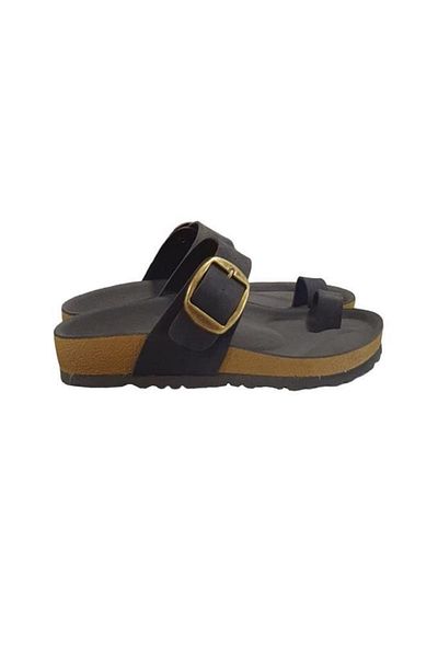 Pierre Cardin Anatomical Sole Suede Flip Flops