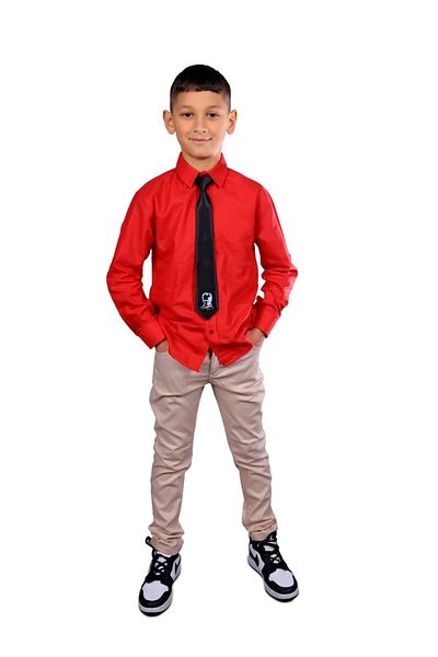 FATELLA Boy 23 April 29 October 10 November Show Graduation Shirt Trousers Tie Set