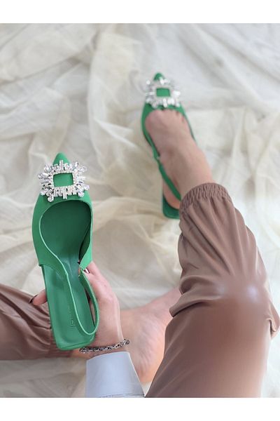 irmona Pantofi cu toc Zarry Green Stone
