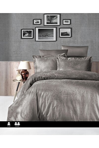 DENİZLİ ÇEYİZ طقم غطاء لحاف من الساتان الجاكار من First Choice Tecna Mink