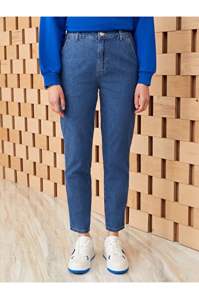 LC Waikiki Beli Lastikli Slouchy Fit Kadın Jean Pantolon