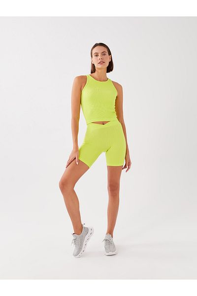 LC Waikiki Women's Elastic Waist Plain Seamless Sports Leggings