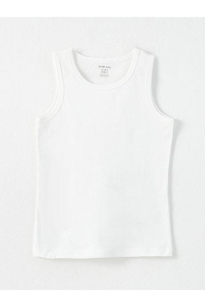 LC Waikiki Crew Neck Basic Baby Boy Undershirt, Pack of 2