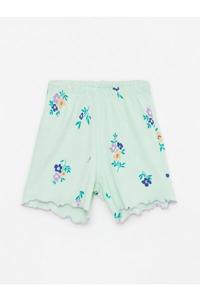 LC Waikiki Lány pizsama szett rövidnadrággal - Crew nyakú, rövid ujjú