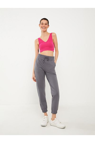 LC Waikiki Women's Jogger Sweatpants - Straight Cut with Elastic Waist