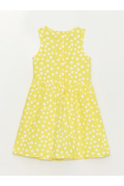 LC Waikiki Patterned Crew Neck Girl's Dress