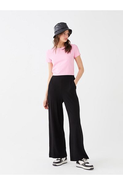 LC Waikiki Damenhose mit weitem Bein und Standard-Passform