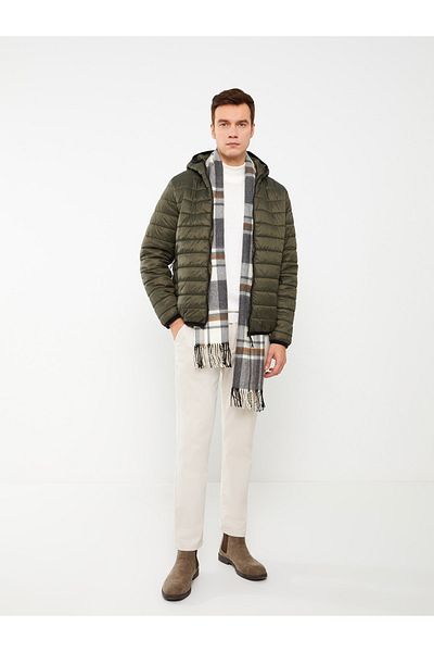 LC Waikiki Pánská bunda Puffer s kapucí – standardní střih