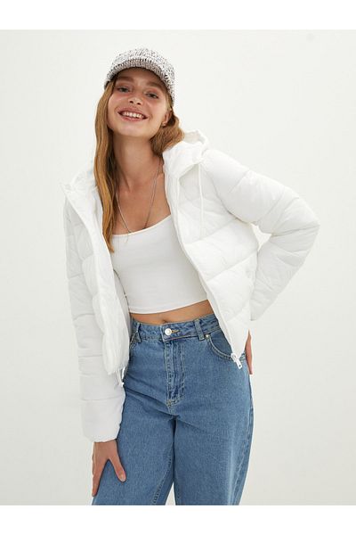 LC Waikiki Mantel - Weiß - Puffer