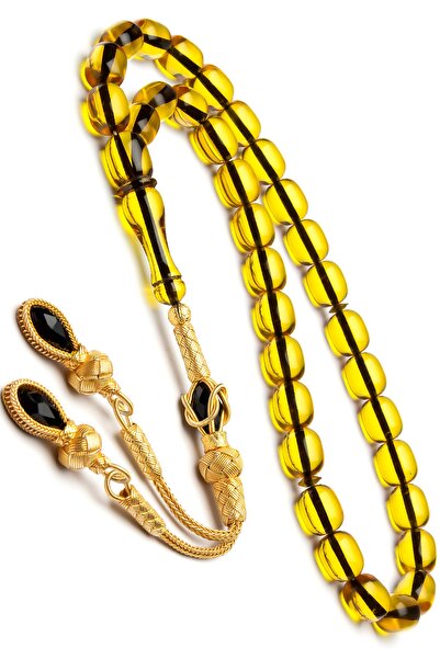 OTTOTESBİH Rozariu cu ciucuri de argint, chihlimbar de foc