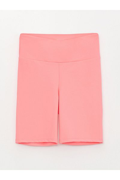 LC Waikiki Flat Interlock Women's Biker Tights with Elastic Waist