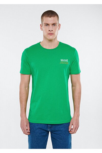 Mavi Jeans Printed Green T-Shirt Slim Fit / Slim Fit 066841-71754