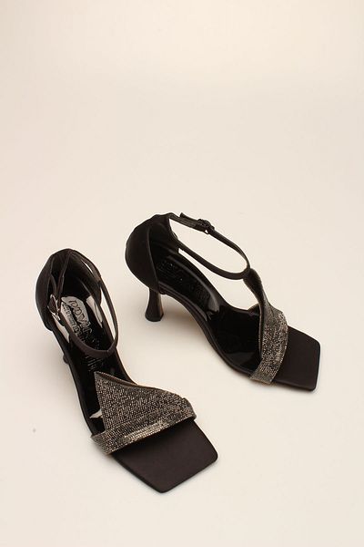 ROVIGO Tocuri de damă Black Satin Stone