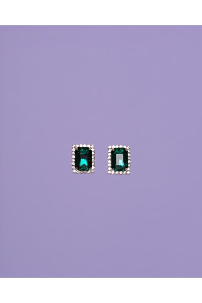 Venüs Accessory Renkli Taş Detaylı Çelik Küpe